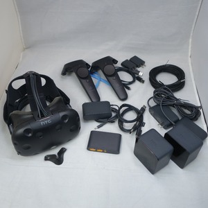 ジャンク品 HTC (エイチティーシー) PCVR VRヘッドセット VIVE コントローラー付き 箱なし 説明書なし OPJT100 ジャンク