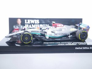 ★MERCEDES GP - F1 W13E TEAM MERCEDES-AMG PETRONAS F1 N 44 MIAMI GP 2022 LEWIS HAMILTON - SILVER GREEN /Minichamps 1/43 ミニカー