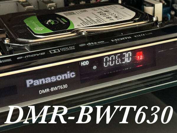 【HDD:1TB⇒6TB換装】★Panasonic DMR-BWT630 2番組同時録画★《新品リモコン付き》★