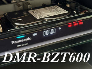 【HDD:500GB⇒4TB換装】★ Panasonic DMR-BZT600 3番組同時録画★《新品リモコン付き》★