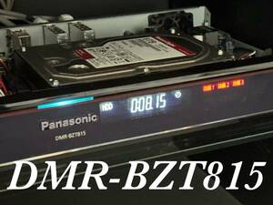 【1TB⇒8TB 新品WD製HDD換装済】★Panasonic DMR-BZT815 3番組同時録画★《新品リモコン付き》★