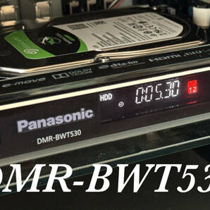 【500GB⇒4TB 新品SEAGATE製HDD換装済】★Panasonic DMR-BWT530 2番組同時録画★《純正リモコン付き》★