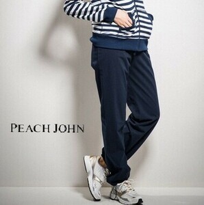 PEACH JOHN ボディースタジオ サウナパンツ レディース Mサイズ ダイエットパンツ ジョガーパンツ ネイビー ピーチジョン サウナスーツ