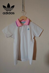 Adidas adidas Ladies Polo рубашка M Size Size Golf Рубашка теннисная рубашка белая