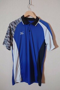 MIZUNO ミズノ テニスシャツ バドミントンシャツ メンズ XLサイズ くらい ゲームシャツ ポロシャツ 部活 トレーニングシャツ 