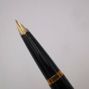 【1円スタート】MONTBLANC 万年筆 121 万年筆 ペン先刻印 750 モンブラン インク切れ？ 筆記未確認 ジャンク品扱い K18 18金 ブラックの画像2