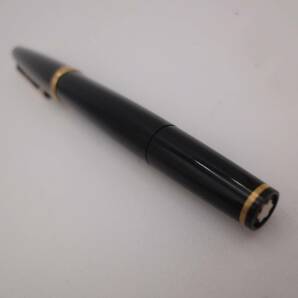 【1円スタート】MONTBLANC 万年筆 121 万年筆 ペン先刻印 750 モンブラン インク切れ？ 筆記未確認 ジャンク品扱い K18 18金 ブラックの画像9