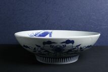 【LIG】鍋島焼 染付 松竹梅図大皿 34.5㎝ 櫛高台 古美術品 旧家蔵出品[.O]24.02_画像6