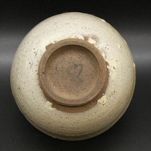 【LIG】古唐津 白釉茶碗 11㎝ 箱付 古美術品 コレクター収蔵品 [.R]24.04の画像7