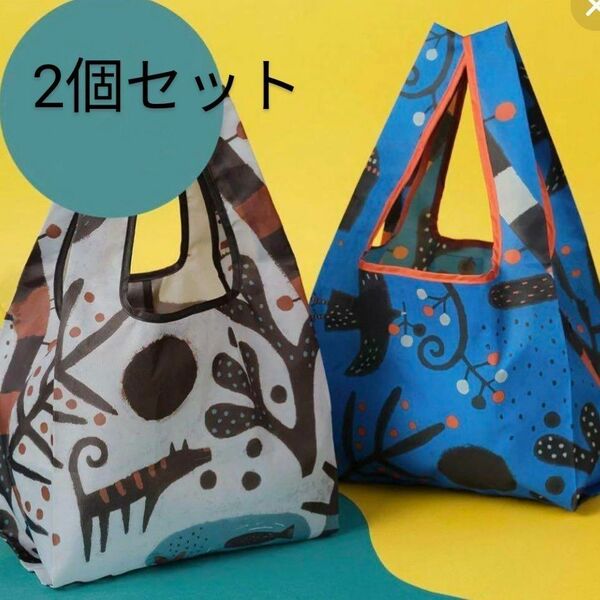 新品　カルディ　 エコバッグ　 いきものがたり　2個セット