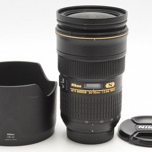 超美品!! フード付き★ Nikon ニコン AF-S NIKKOR 24-70mm f/2.8G ED SWM IF Aspherical フルサイズ対応 大口径 ズームレンズ 9942の画像1