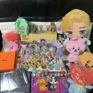 BTS 防弾少年団 バンタン TinyTAN BT21CD ぬいぐるみ マスコット 雑貨 景品 くじ 缶バッジ シール他グッズ 大量まとめ