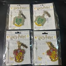 Harry Potter ハリーポッター キーホルダー グリフィンドール/スリザリン　2種　4個セット 未開封_画像1