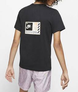 NIKE AIR Tシャツ ブラック イエロー 2XL ナイキ スポーツウェア エア ロゴ 半袖 黒 地球 オレゴン CT6541-010