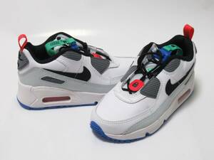 NIKE AIR MAX 90 TOGGLE PS 白 緑 青 18cm ナイキ エアマックス 90 トグル ゴム紐 スリッポン CV0064-109