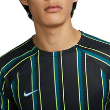 NIKE Dri-FIT アカデミー プロ S/S トップ GX 黒 青 ストライプ L ナイキ サッカー フットサル 半袖 プラシャツ Tシャツ 練習 DV9294-010_画像7