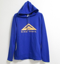 NIKE TRAIL プルオーバー ブルー イエロー M ナイキ トレイル ランニング パーカー ドライフィット 青 黄 DV9325-405_画像1