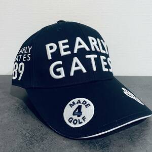 ★新品未使用/パーリーゲイツ/PEARLY GATES/ゴルフキャップ /ゴルフ帽子 /ユニセックス/ネイビー