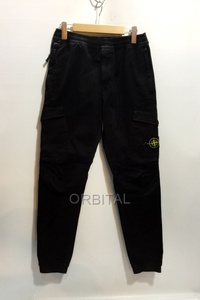 代官山)STONE ISLAND ストーンアイランド 7315314L1 カーゴパンツ ブラック サイズ29 ワークパンツ