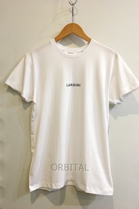 二子玉) LARDINI ラルディーニ 未使用 半袖 ロゴTシャツ ホワイト コットン100％ メンズ Ｓ イタリア製