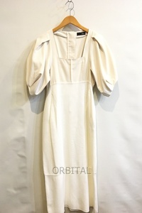 二子玉)styling/ スタイリング スクエアネックドッキングワンピース 16WFO211055 定価27,500円 レディース 1 ※裾汚れ