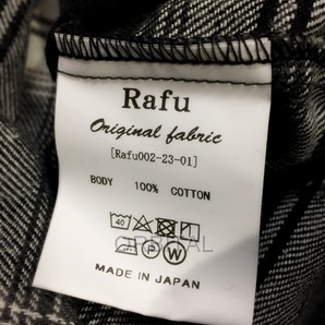 代官山)Rafu ラフ Western shirt フランネル ウエスタン ウエスタンチェックシャツ ブラック サイズXL 定価3.9万 オンブレの画像7