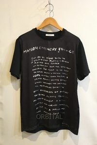 二子玉)GIVENCHY ジバンシィ 切替ロゴTシャツ グラフィティ 文字 ブラック 黒 カットソー メンズ XS 国内正規 ※前全体糸ツレ