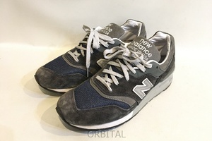 二子玉)ニューバランス New Balance USA製スニーカー M997NV ネイビー グレー メンズ 26.5cm