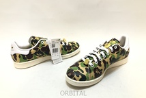 経堂)24SS 未使用 アディダス スタンスミス ベイプ adidas STAN SMITH BAPE IG8949 ABC カモ 定価￥25,300- 27cm_画像7