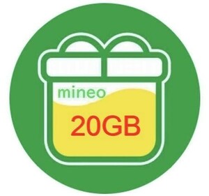 mineo パケットギフト 20GB(9999mb ×2) マイネオ