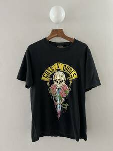 Guns N’ Roses vintage ガンズアンドローゼズ 木村拓哉着 T-shirt 90年代 ビンテージTシャツ HERE TODAY GONE TO HELL 90's SIZE:L