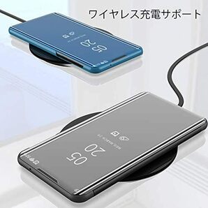 鏡面 Galaxy S24 ケース ミラー 鏡 半透明 手帳型 Galaxy S24 Ultra ケース 半クリア 横開 おしゃれ SC-52E SCG26 SC-51E SCG25の画像6