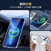 Galaxy S24 Ultra ケースクリア メッキ加工 全面保護 MagSafe対応 TPU ソフト ギャラクシーs24 ウルトラ カバー 透明 マグネット搭載_画像4