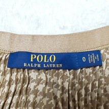 定価5.17万【極美品】POLO RALPH LAUREN ハウンドトゥース プリーテッド スカート プリーツスカート Aラインフレアスカート 千鳥格子 0/S_画像6