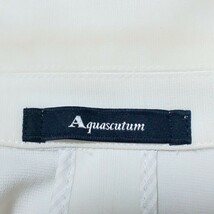 【美品】Aquascutum アクアスキュータム シングルボタン テーラードジャケット ブレザー フォーマル オフホワイト レディース 8S/Mサイズ_画像8