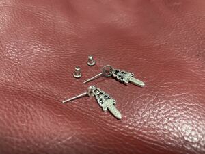 クロムハーツ ピアス クロス CHROME HEARTS ダガー　ハート　フローラルネックレスペンダント セット　silver シルバー　925 CH クロス　