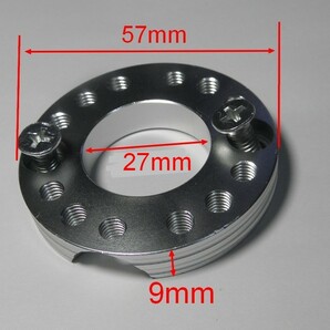 即決580円★マニホールド可変アダプター約27mm★キャブレター角度変換★色はシルバー★送料120円よりの画像4