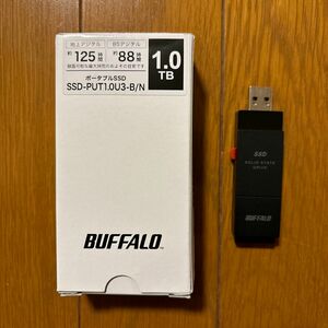 USB外付けSSD 1TB BUFFALO バッファロー SSD-PUT1.0U3-B/N