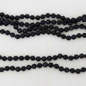 Kong qi コンチィ― 4連＆2連 カラーストーン ネックレス 黒 ブラック アクセサリー 首飾り レディースの画像3
