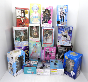 ★艦これ 初音ミク ニャル子さん 他 プライズ フィギュア 17点セット まとめ ジャンク品 島風/リゼロ レム/To LOVEる/そに子 (160サイズ)