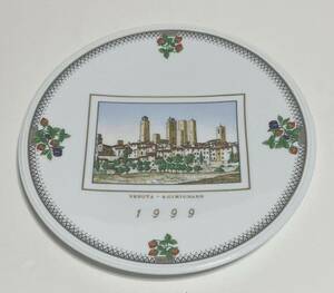 リチャードジノリ イヤープレート 飾り皿 Richard Ginori ブランド食器 1999 VEDUTA - S.GIMIGNANO サン・ジャミーノの塔