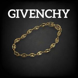 【美品】 ジバンシー GIVENCHY ブレスレット ヴィンテージ ロゴ 腕輪 ゴールドブレスレット ヴィンテージ レトロ オールド ゴールド 628