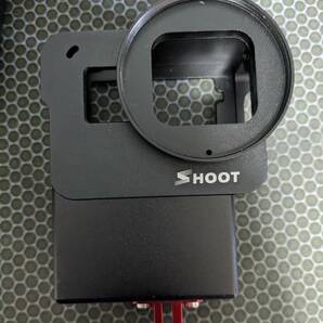 【美品】SHOOT製 マイクアダプターケース付きVLOG撮影用アルミハウジング for GoPro HERO 8 7 6 5の画像5