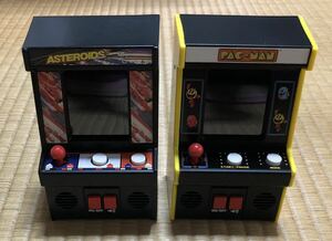 1円スタート。レトロアーケードゲーム　ASTEROIDS(アステロイド)PAC-MAN(パックマン) 2台まとめ売り　動作品