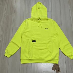 WTAPS17SS HELLWEEK HOODED：SAR イエロー YELLOW 希少Sサイズ パーカー の画像2