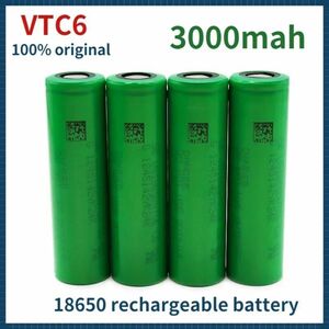 最安値！　早い者勝ち！　充電式　18650 VTC6 バッテリー　3.7V 3000mah 3本セットA