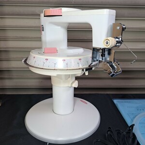  knitter, compilation machine, knitting, silver knitter dial Lynn King machine ..-.DL1000! service completed, beautiful white beautiful, operation excellent, accessory relation lack of less!