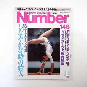 Number 1986年5月5日号／スポーツ・ウーマン特集 スイムウェアコレクション 水着 陣内貴美子 前畑秀子 長久保初枝 池田敬子 ナンバー