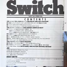 Switch 1986年2月号／インタビュー◎トム・ウェイツ ボブ・グリーン 室矢憲治 井上一馬 枝川公一 佐野元春 川本三郎 生井英考 スイッチ_画像5