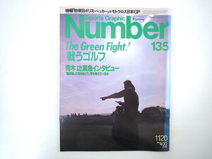 Number 1985年11月20日号「戦うゴルフ」インタビュー◎青木功 牧野泰 日本オープン 対談◎佐野洋・島田一男 安田幸吉 米女子プロ ナンバー